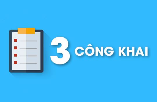 Công bố 3 công khai