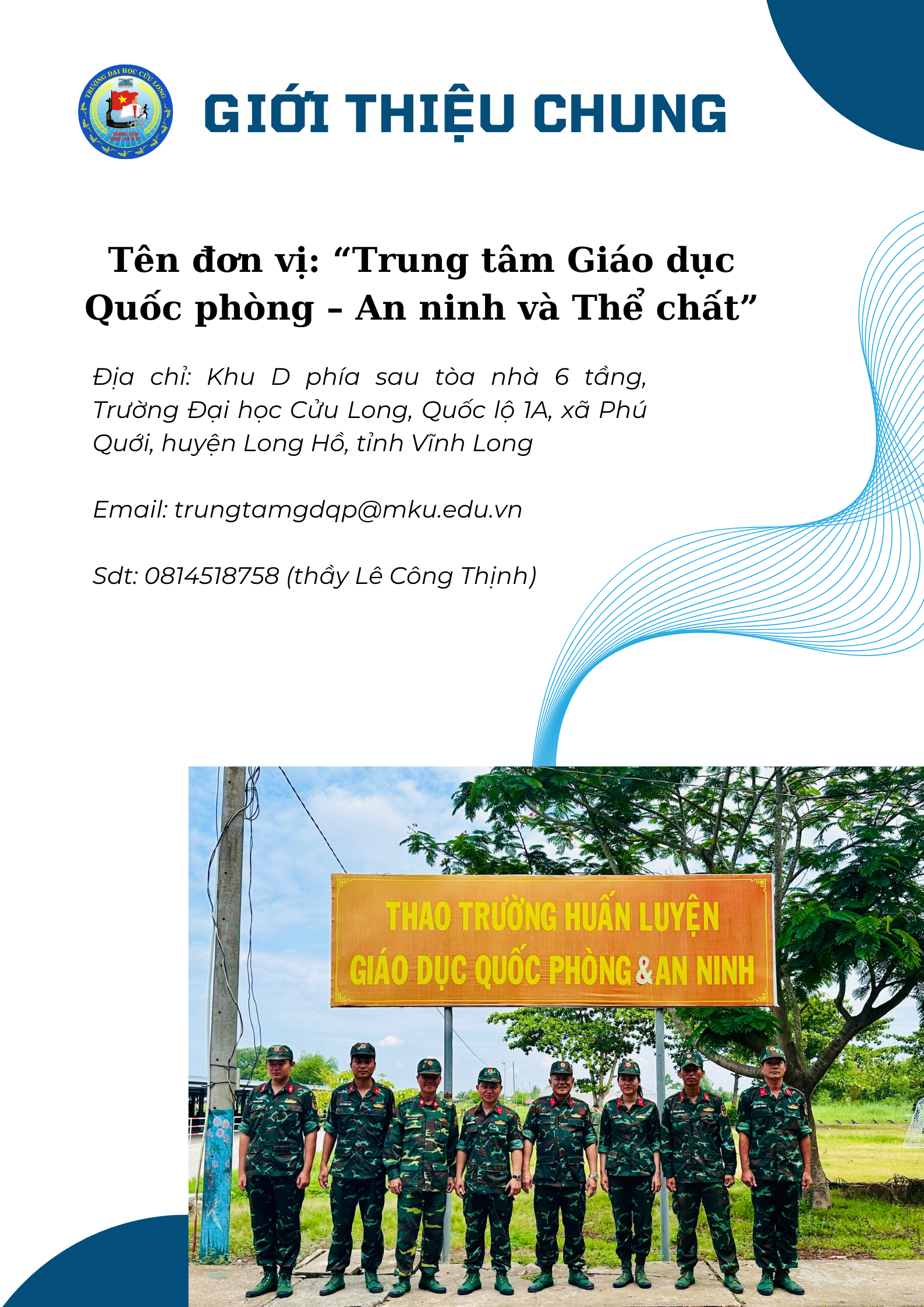 Trung tâm GDQP - An ninh & Thể chất